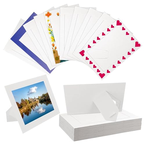 Nettoppo 30er-Pack Bilderrahmen Aus Papier zum Stehen, Fotorahmen Aus Weißem Karton für 4 X 6 Große Fotos, mit Staffelei-Rahmen zum Selbermachen Nettoppo 30er-Pack Bilderrahmen Aus Papier zum Stehen, Fotorahmen Aus Weißem Karton für 4 X 6 Große Fotos, mit Staffelei-Rahmen zum Selbermachen von Nettoppo