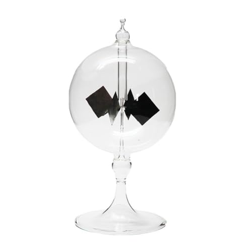 Nettoppo 4 Flügel Rotierende Glaswindmühle Solarbetrieben Crookes Radiometer Lichtmühle/Pädagogisches Lehrmittel B von Nettoppo