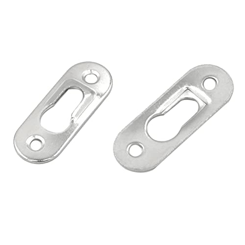 Nettoppo 50 Stück Bildaufhänger 42 mm X 16 mm Metall-Schlüsselloch-Aufhänger-Befestigungselemente für Bild-Fotorahmen-Möbelschrank-Teilesatz Nettoppo 50 Stück Bildaufhänger 42 mm X 16 mm Metall-Schlüsselloch-Aufhänger-Befestigungselemente für Bild-Fotorahmen-Möbelschrank-Teilesatz von Nettoppo