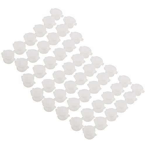 Nettoppo 8 Streifen/48 TöPfe 3Ml Leere Farbe Streifen Farbe Becher TöPfe Kunststoff für das Klassenzimmer Schulen Malerei Kunst Bedarf von Nettoppo
