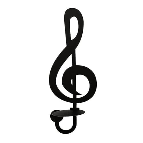 Nettoppo A-Kerzenhalter Zur Wandmontage, Kreative Handgefertigte Musiknotenschlüsselform Aus Metall, Teelichtständer, Heimdekoration, Langlebig, Einfach zu Bedienen Nettoppo A-Kerzenhalter Zur Wandmontage, Kreative Handgefertigte Musiknotenschlüsselform Aus Metall, Teelichtständer, Heimdekoration, Langlebig, Einfach zu Bedienen von Nettoppo