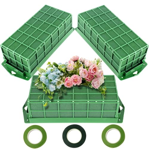 Nettoppo Blumen-Schaumstoffkäfig, 3er-Pack Blumen-Steckschaumblöcke für Blumen, Blumenhalter mit Blumen-Schaumstoff, Käfigschale, Blumen-Schaumstoff, Langlebig, Einfache Installation Nettoppo Blumen-Schaumstoffkäfig, 3er-Pack Blumen-Steckschaumblöcke für Blumen, Blumenhalter mit Blumen-Schaumstoff, Käfigschale, Blumen-Schaumstoff, Langlebig, Einfache Installation von Nettoppo