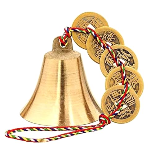 Nettoppo Chinesisches Feng Shui Glöckchen für Reichtum und, Frieden und Erfolg, Feng Shui Element, Türklingel oder Dekoration von Nettoppo