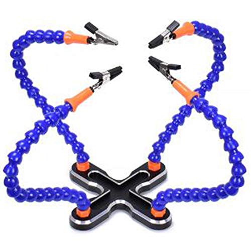 Nettoppo Diy Löten Dritte Hand 4 Stück Flexible Schweißen Helfen Ständer Reparatur Halter Werkzeug Multi Funktionale Metall Basis Schweißen Löt Station Aux Werkzeug von Nettoppo
