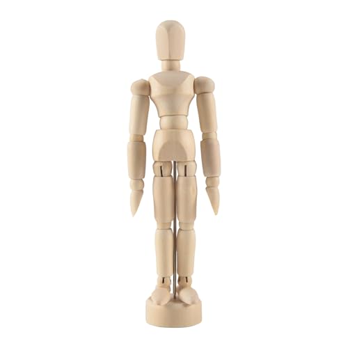 Nettoppo Holzbild Entwurf 14 Verschiedene Posen hergestellt Zeichenmaterial Bewegliches Modell Puppe 14 cm von Nettoppo