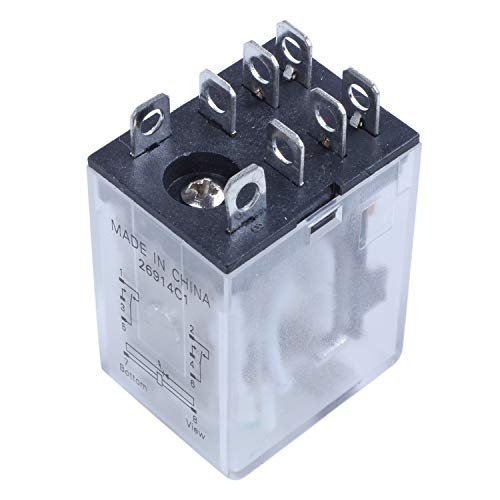 Nettoppo JQX-13F LY2 DC12V Coil 8-Pin DPDT Gruene LED Elektromagnetische Relais von Nettoppo