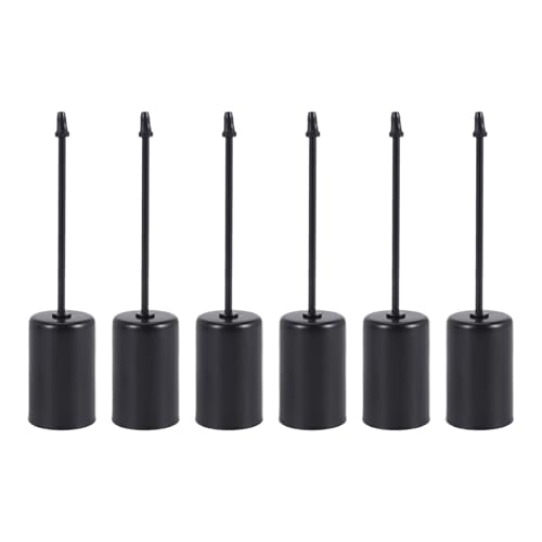 Nettoppo Kerzenhalter Adventskranz Kerzenhalter Kerzenhalter Spitzkerzen mit Spieß 6St Schwarz von Nettoppo