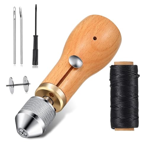 Nettoppo Leder-Nähahle-Set, Bastelwerkzeuge, DIY-Schuhmacher, Leinwand-Reparaturwerkzeug, Rindsleder-Schnitzwerkzeuge Nettoppo Leder-Nähahle-Set, Bastelwerkzeuge, DIY-Schuhmacher, Leinwand-Reparaturwerkzeug, Rindsleder-Schnitzwerkzeuge von Nettoppo