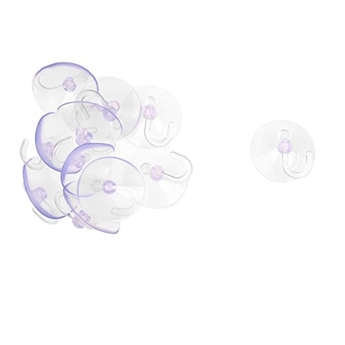 Nettoppo R 12 Stueck PVC Kunststoff Saugnapf Haken 40mm - Blau von Nettoppo