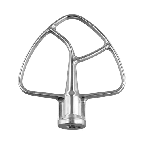 Nettoppo Rostfreier Stahl FlachrüHrer für Kitchen Aid 4.5 Qt - 5 Qt Tilt Stand Mixer AufsäTze für KüChenbackzubehöR von Nettoppo