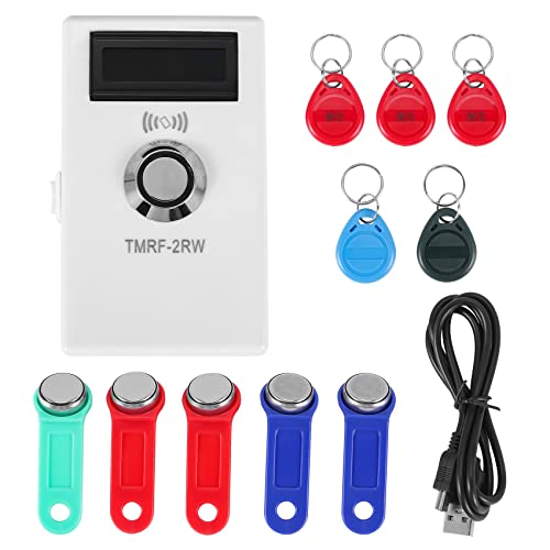 Nettoppo TMRF-2RW IButton Programmierer DS1990A Duplikator Kloner Kopierer 125KHz RFID LesegeräT RW1990 SchlüSsel Token RFID 11 StüCk von Nettoppo