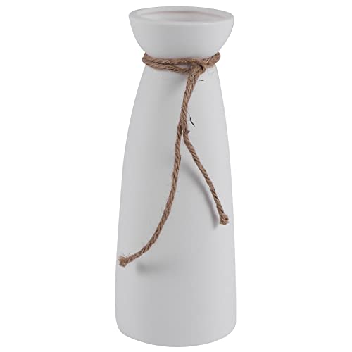 Nettoppo WeißE Keramik Vase im Minimalistischen Stil, Moderne Innen Einrichtung Porzellan Vase Design (B Stil) von Nettoppo