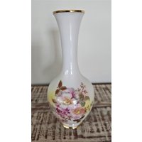 Vintage Schumann Arzberg Germany "Wild Rose" 20cm Knospe Vase in Gold Getrimmt von Netty805