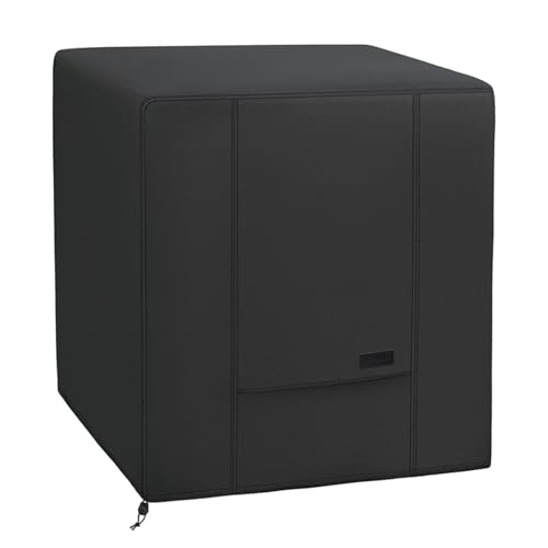 NettyPro Klimaanlagenabdeckung, wasserdicht, 600D, strapazierfähig, quadratisch, AC-Abdeckung für Außeneinheit, 66 x 66 x 81 cm, Schwarz von NettyPro