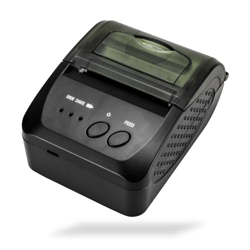 NetumScan Bluetooth Wireless Thermobondrucker, 2 Zoll 58mm Mini USB POS Drucker für Restaurant Einzelhandel Kompatibel mit Android/iOS/PC/Windows NS1809DD von NetumScan