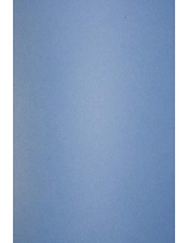 Netuno 50x Azur-Blau Premium-Karton DIN A4 210 x 297 mm 300g Keaykolour Azure Blau Naturkarton Recycling Tonkarton A4 Fein-Karton Eco farbig für Einladungs-Karten zum Basteln und Dekorieren von Netuno