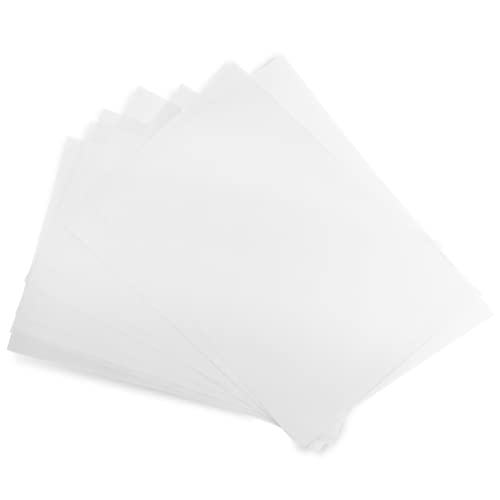 Netuno 50 x Weiß Transparentpapier 160g DIN A4 210x297mm Papier durchsichtig bedruckbar transparentes Druckerpapier zum Zeichnen Basteln Drucken Scrapbooking DIY-Karten Hochzeit Geburtstag Taufe von Netuno
