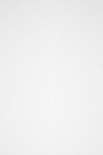50 x Natur-Weiß Bastel-Karton mit Linienstruktur DIN A4 210x297 mm Acquerello Bianco 200g weißer Karten-Karton geprägt Struktur-Karton Weiß Präge-Karton Linien von Netuno