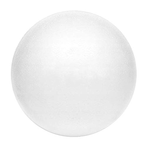 Netuno 1 Stück Styroporkugel Styroporball Polystyrol-Ball weiß 30 cm Durchmesser zum Basteln für Hobby Kunst Schule Dekoration Weihnachtskugeln von Netuno