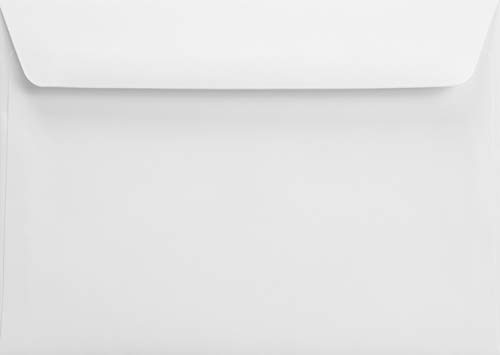 Netuno 100x Briefumschläge Weiß DIN C6 114x 162 mm 120g Splendorgel Extra White Briefkuverts elegant Briefhüllen Hochweiß für Grußkarten Einladungskarten Geburtstagskarten weiße Umschläge schön von Netuno