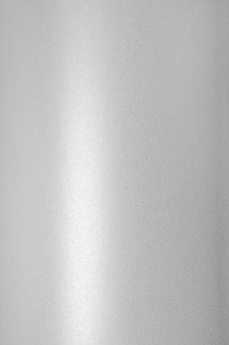 Netuno 100x Feinkarton Perlmutt-Weiß DIN A4 210x 297 mm 300g Sirio Pearl Ice White Perlmutt-Karton Perlweiß Perlglanz-Karton Weiß elegant für Hochzeitseinladungen Geburtstagseinladungen von Netuno