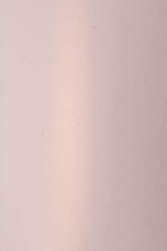 Netuno 10x Bastel-Karton Perlmutt-Rose-Gold DIN A5 148x 210 mm 230g Sirio Pearl Rose Gold Feinkarton mit Perlglanz-Finish Perlmutt-Karton Effektkarton hohe Qualität für Inkjet und Laser Drucker von Netuno
