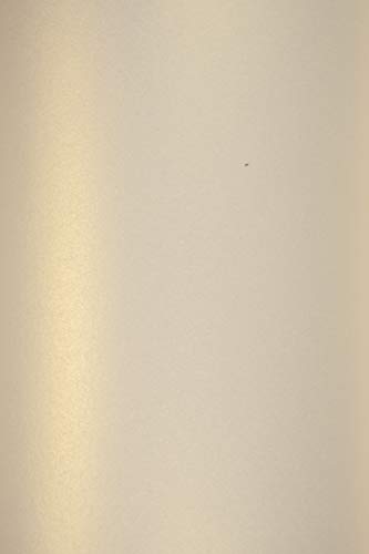 Netuno 10x Perlmutt-Hell-Gold Bastel-Papier DIN A4 210 x 297 mm 120g Majestic Light Gold Goldpapier zum Basteln Dekorieren Pearlpapier Perlmuttglanz-Papier für Hochzeit Weihnachten von Netuno