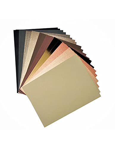 Netuno 20 Blatt Farbpapier-Set in Braun DIN A5 148×210 mm Karten Bastelpapier Papierset bunt Brauntöne Effektpapier Tonkarton Braun zum Basteln und Gestalten Karteikarten farbig von Netuno