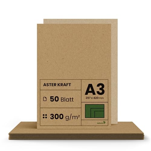 Netuno 50x Kraftpapier 300g DIN A3 297 x 420 mm Aster Kraft brauner Bastelkarton a3 Vintage Naturkarton braun dicker Kraft Papier Bogen a3 Kraftkarton Natur Kraftpapier basteln selber gestalten Netuno 50x Kraftpapier 300g DIN A3 297 x 420 mm Aster Kraft brauner Bastelkarton a3 Vintage Naturkarton braun dicker Kraft Papier Bogen a3 Kraftkarton Natur Kraftpapier basteln selber gestalten von Netuno