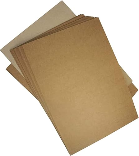 Netuno 50x Sand-Braun Kraftpapier DIN A4 210 x 297mm 100g Recycling-Papier Retro Kraft-Papier A4 Recycled Druckerpapier Kraft Bastel-Papier Retro Vintage Natur Braun Papier Öko Karten Braun von Netuno