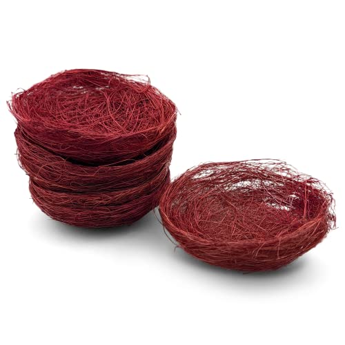 Netuno 6X Deko-Vogelnest Ostern aus Sisal Braun Osternest Mini Vogelnest kleines naturgetreues Vogelnest klein Kanariennest Zuchtnest Oster-Deko Naturnest Deko-Nest Frühlingsdeko Garten Tischdeko Netuno 6X Deko-Vogelnest Ostern aus Sisal Braun Osternest Mini Vogelnest kleines naturgetreues Vogelnest klein Kanariennest Zuchtnest Oster-Deko Naturnest Deko-Nest Frühlingsdeko Garten Tischdeko von Netuno