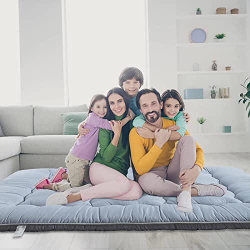 NeuType Futon Matratze Schlafmatte auf Boden für Erwachsene - geeignet für Camping, Autofahrten, Gästezimmer, japanische Futon-Matratze, Doppelbettgröße von NeuType