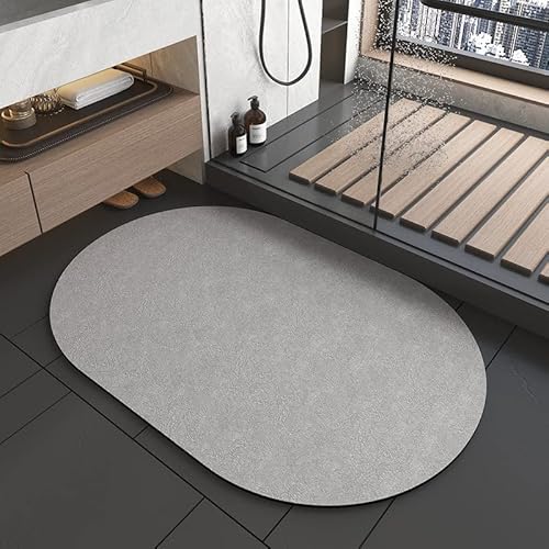 NeuWook Super Absorbierende Bodenmatte, schnell trocknende saugfähige Badematten für Zuhause, Maschinenwaschbarer Großer Teppich Für Das Wohnzimmer, Einfache Küchentürmatte (Runden, 40 x 60 cm) von NeuWook