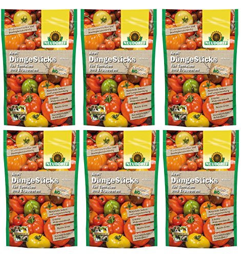 6 x 40 (240 Stk) Neudorf Azet DüngeSticks für Tomaten und Erdbeeren NPK 7-2-6 von Neudorff