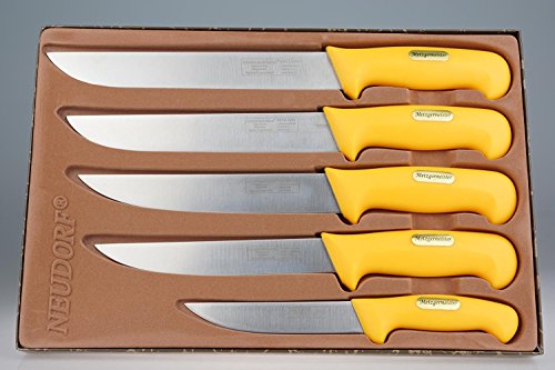 Metzgermesser Fleischermesser Set 5 tlg. Neudorf Manufaktur Schlachtermesser von Neudorff