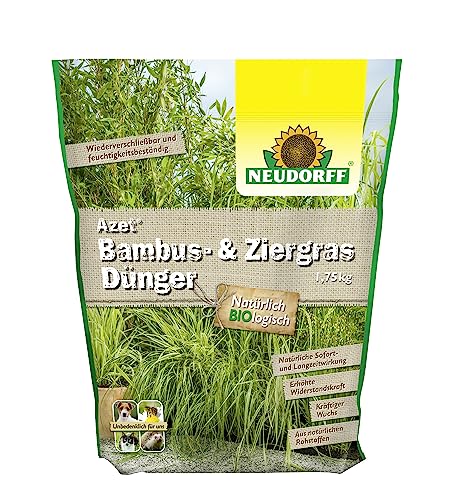 Neudorff Azet Bambus- & ZiergrasDünger – Bio Langzeitdünger sorgt für gleichmäßigen Wuchs und kräftig grünen Wuchs von Bambus und Ziergräsern, 1,75 kg von Neudorff