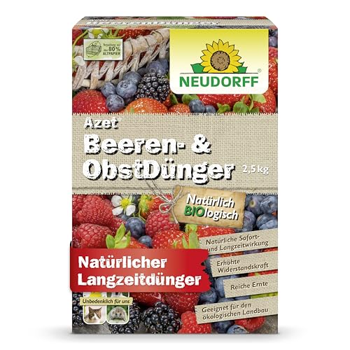 Neudorff Azet Beeren- & ObstDünger – Bio-Dünger für mehr Geschmack und reiche Ernte bei Beeren und Obst mit natürlicher Sofort- & Langzeitwirkung, 2,5 kg Neudorff Azet Beeren- & ObstDünger – Bio-Dünger für mehr Geschmack und reiche Ernte bei Beeren und Obst mit natürlicher Sofort- & Langzeitwirkung, 2,5 kg von Neudorff