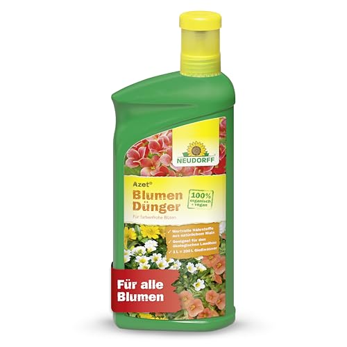 Neudorff Azet BlumenDünger - 100% natürlicher Bio Dünger für üppig blühende Blumen im Garten, Zimmer oder auf dem Balkon, 1 Liter Neudorff Azet BlumenDünger - 100% natürlicher Bio Dünger für üppig blühende Blumen im Garten, Zimmer oder auf dem Balkon, 1 Liter von Neudorff