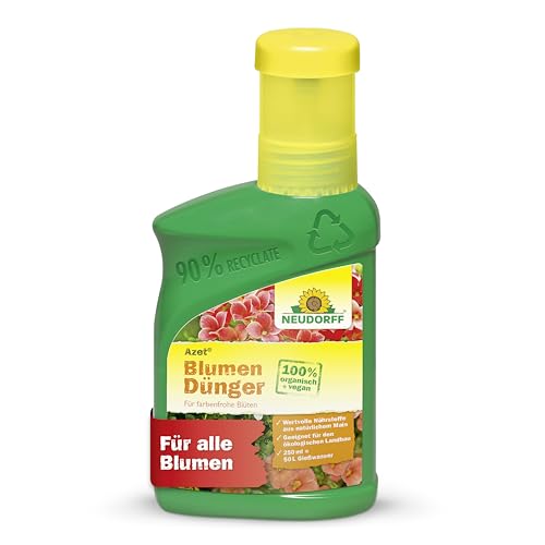 Neudorff Azet BlumenDünger - 100% natürlicher Bio Dünger für üppig blühende Blumen im Garten, Zimmer oder auf dem Balkon, 250 ml Neudorff Azet BlumenDünger - 100% natürlicher Bio Dünger für üppig blühende Blumen im Garten, Zimmer oder auf dem Balkon, 250 ml von Neudorff