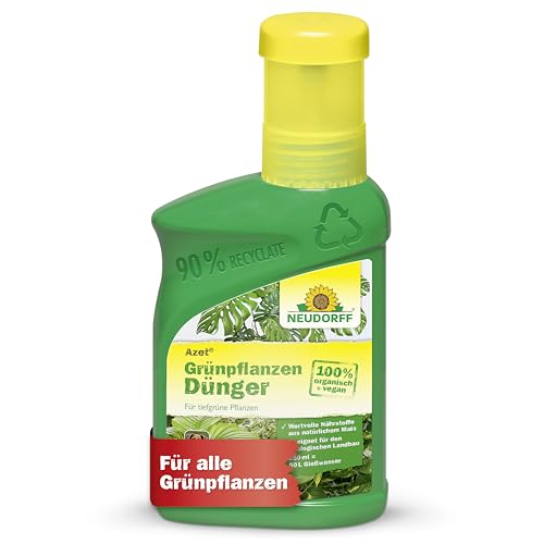 Neudorff Azet Grünpflanzendünger – 100% natürlicher Bio Dünger für schnelles Wachstum und tiefgrüne Blätter aller Grünpflanzen und Palmen, 250 ml Neudorff Azet Grünpflanzendünger – 100% natürlicher Bio Dünger für schnelles Wachstum und tiefgrüne Blätter aller Grünpflanzen und Palmen, 250 ml von Neudorff