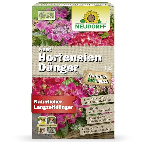 Neudorff Azet HortensienDünger 1 kg für farbintensive, prächtige Blüten im Garten sowie Kübeln vor der Haustür, Terrasse oder Balkon Neudorff Azet HortensienDünger 1 kg für farbintensive, prächtige Blüten im Garten sowie Kübeln vor der Haustür, Terrasse oder Balkon von Neudorff