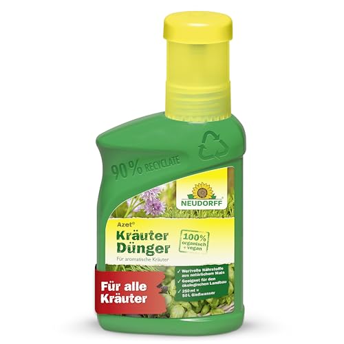 Neudorff Azet Kräuterdünger - 100% natürlicher Bio Dünger für schnelles Wachstum und schmackhafte, aromatische Kräuter, 250 ml Neudorff Azet Kräuterdünger - 100% natürlicher Bio Dünger für schnelles Wachstum und schmackhafte, aromatische Kräuter, 250 ml von Neudorff