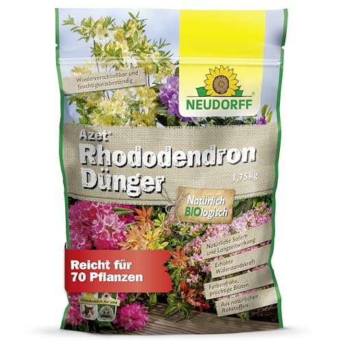 Neudorff Azet RhododendronDünger – Bio Rhododendrondünger mit Mykorrhiza sorgt für farbenfrohe und prächtige Blüten mit 3 Monaten Langzeitwirkung, 1,75 kg Neudorff Azet RhododendronDünger – Bio Rhododendrondünger mit Mykorrhiza sorgt für farbenfrohe und prächtige Blüten mit 3 Monaten Langzeitwirkung, 1,75 kg von Neudorff