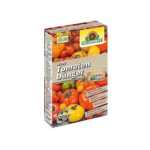Neudorff Azet TomatenDünger – Bio Tomatendünger mit Mykorrhiza und natürlicher Sofort- und Langzeitwirkung sorgen für aromatische Tomaten, 1 kg von Neudorff