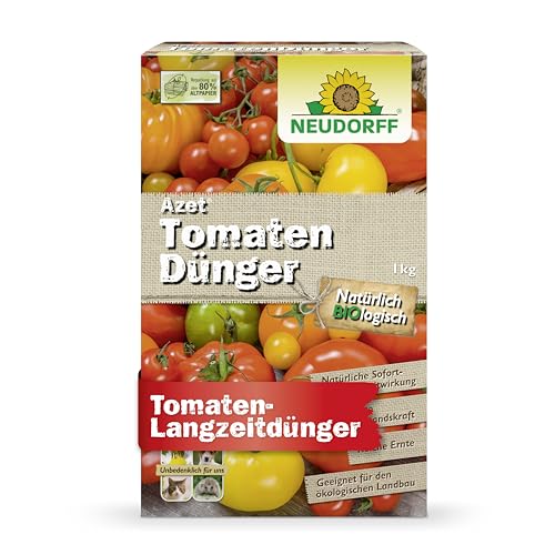 Neudorff Azet TomatenDünger – Bio Tomatendünger mit Mykorrhiza und natürlicher Sofort- und Langzeitwirkung sorgen für aromatische Tomaten, 1 kg von Neudorff