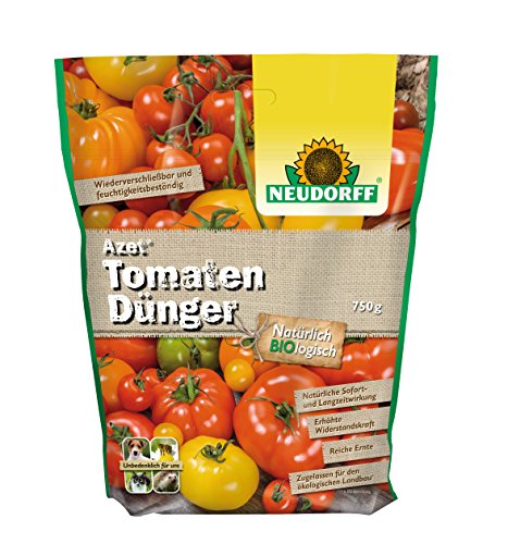Neudorff Azet TomatenDünger – Bio Tomatendünger mit Mykorrhiza und natürlicher Sofort- und Langzeitwirkung sorgen für aromatische Tomaten, 750 g von Neudorff