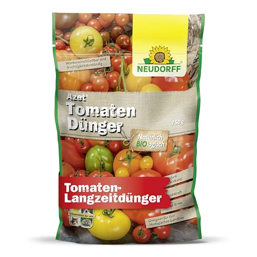 Neudorff Azet TomatenDünger – Bio Tomatendünger mit Mykorrhiza und natürlicher Sofort- und Langzeitwirkung sorgen für aromatische Tomaten, 750 g von Neudorff