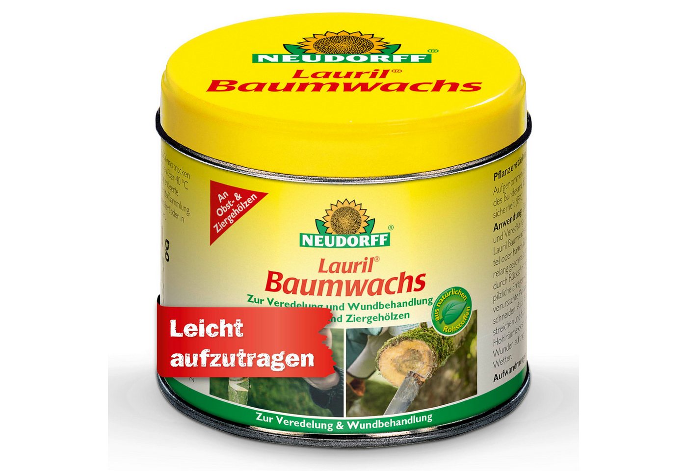 Neudorff Baumwachs Lauril Baumwachs 250 g, 250 g, aus natürlichen Rohstoffen, pflanzenverträglich, trocknet innerhalb von 24 Stunden, zur Veredelung und schnellen Wundheilung von Obst- und Ziergehölzen Neudorff Baumwachs Lauril Baumwachs 250 g, 250 g, aus natürlichen Rohstoffen, pflanzenverträglich, trocknet innerhalb von 24 Stunden, zur Veredelung und schnellen Wundheilung von Obst- und Ziergehölzen von Neudorff