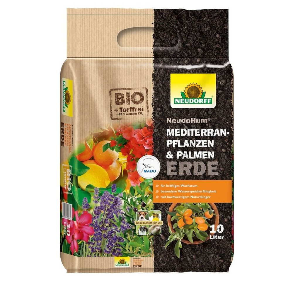 Neudorff Bio-Erde Neudorff NeudoHum Mediterranpflanzen- u Palmenerde 10 Liter von Neudorff