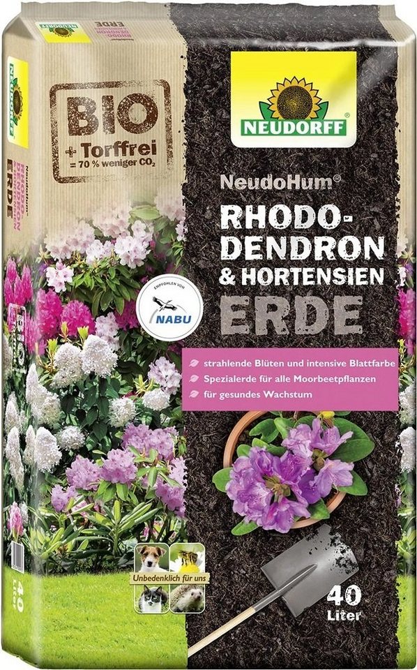 Neudorff Bio-Erde Neudorff NeudoHum Rhododendron & HortensienErde 40 l Pflanzerde Blumen von Neudorff